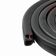 Load image into Gallery viewer, Premium Automotive Door Weather Stripping – Rubber Edge Trim Seal Strip with Side Bulb – Ideal for Cars, Trucks, RVs, Boats, and Home Applications