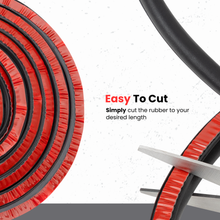 Load image into Gallery viewer, D-Shape Rubber Seal – Self-Adhesive Automotive Weather Stripping for Car Doors, Windows & Trunks – Waterproof, Noise-Reducing, Windproof