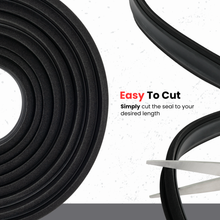 Load image into Gallery viewer, Universal Flocked Rubber Glass Run Channel – Flexible Window Seal Track for Car, RV, Bus, and Truck