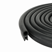 Load image into Gallery viewer, Vertical Bulb Trim Seal Bulb Diameter: 0.55" Flange Size: 0.039" to 0.14" -Weather Stripping, RV Compartment Seal, Boat Hatch Insulation