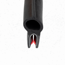 Load image into Gallery viewer, Vertical Bulb Trim Seal -Flexible PVC Edge Trim Seal Strip – Vertical Bulb | Car Door Weather Stripping, RV Compartment Seal, Boat Hatch Insulation