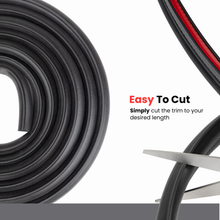 Load image into Gallery viewer, Vertical Bulb Trim Seal -Flexible PVC Edge Trim Seal Strip – Vertical Bulb | Car Door Weather Stripping, RV Compartment Seal, Boat Hatch Insulation