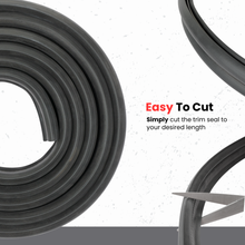 Load image into Gallery viewer, Vertical Bulb Trim Seal with Internal Flange | Bulb Diameter: 0.5" Grip Range 1/32" to 1/4" | Trunk, Boot, lid, Hood, Hatch Rubber