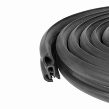 Load image into Gallery viewer, Vertical Bulb Trim Seal with Internal Flange | Bulb Diameter: 0.5" Grip Range 1/32" to 1/4" | Trunk, Boot, lid, Hood, Hatch Rubber