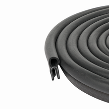Load image into Gallery viewer, Trim Seal with Top Bulb – Edge Trim with EPDM Rubber Bulb Seal – Fits 1/16” Edge, 3/8” Bulb Seal Diameter