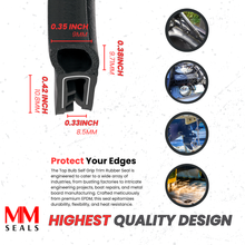 Load image into Gallery viewer, Top Bulb Self Grip Trim Rubber Seal