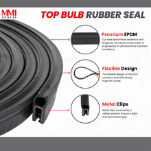 Load image into Gallery viewer, Top Bulb Self Grip Trim Rubber Seal
