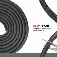 Load image into Gallery viewer, Trim Seal with Top Bulb – Edge Trim with EPDM Rubber Bulb Seal – Fits 1/16” Edge, 3/8” Bulb Seal Diameter