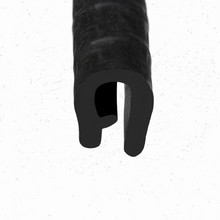 Load image into Gallery viewer, Small U-Shaped Edge Trim – Flexible Rubber Seal for Metal Edges – Push-On PVC Protector for Car Doors, RVs, Toolboxes – Fits 1/8 inch Edge (3mm)