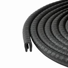 Load image into Gallery viewer, Small U-Shaped Edge Trim – Flexible Rubber Seal for Metal Edges – Push-On PVC Protector for Car Doors, RVs, Toolboxes – Fits 1/8 inch Edge (3mm)