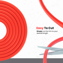 Load image into Gallery viewer, Edge Trim Red Large Fits edge thickness up to 0.16 inch (4mm), Leg Length 0.65 inch (16.5mm)