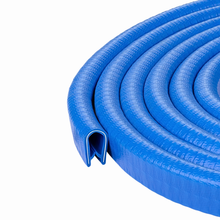 Load image into Gallery viewer, Blue Edge Trim Black Large Fits edge thickness up to 0.16 inch (4mm), Leg Length 0.65 inch (16.5mm)