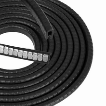 Load image into Gallery viewer, Small U-Channel Edge Trim Seal – Fits Edge 1/16" to 1/8" – Flexible PVC Edge Protector for Metal Panels, Doors, Cabinets, and Car Body – Weatherproof