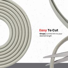 Load image into Gallery viewer, Gray Edge Trim Seal – U Channel Protector for Car Doors, Truck Edges, Metal Panels | Standard Size Fits 0.14" (3.4mm) Edge Thickness