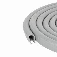 Load image into Gallery viewer, Gray Edge Trim – Large U-Shape Seal for Doors, Windows & Metal Edges – Fits 21/32" U Height, 3/64"–5/32" Grip Range – Ideal for Caravans