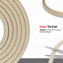 Load image into Gallery viewer, Beige Edge Trim Black Large Fits edge thickness up to 0.16 inch (4mm), Leg Length 0.65 inch (16.5mm)