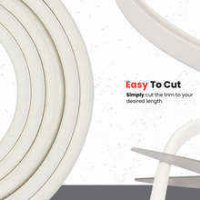 Load image into Gallery viewer, White Edge Trim Large Fits edge thickness up to 0.16 inch (4mm), Leg Length 0.65 inch (16.5mm)