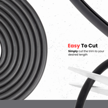 Load image into Gallery viewer, Black U Channel Edge Trim Seal EPDM 33/64" high X 11/32" Wide