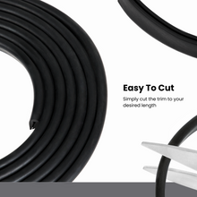 Load image into Gallery viewer, Rubber U Channel Edge Trim – Flexible Weather-Resistant Metal Edge Protector for Cars,– U-Shaped Gasket Fits Edge up to 1/16 inch (1.6 mm)