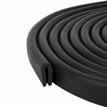Load image into Gallery viewer, M M SEALS D044 M M SEALS D044 Black U Channel Edge Trim Seal EPDM 17/32" high x 3/32" Wide