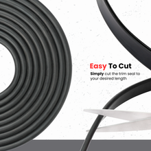 Load image into Gallery viewer, M M SEALS D045 Black U Channel Edge Trim Seal EPDM 27/32" high x 1/8" Wide
