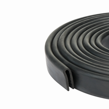 Load image into Gallery viewer, M M SEALS D045 Black U Channel Edge Trim Seal EPDM 27/32" high x 1/8" Wide