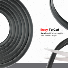 Load image into Gallery viewer, Small Windshield Rubber Seal – Single Channel Glass Gasket for Car Front and Rear Glass – Flexible EPDM Automotive Glass Seal