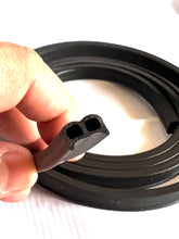 Load image into Gallery viewer, B shape sponge rubber seal small size - Height 0.2 inch (5mm) - Width 0.47 inch (12mm)