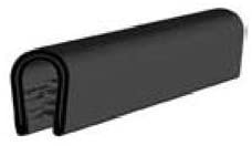 Edge Trim Black Large, Fits Edge 1/5 Inch thickness (6.35 mm), Leg Length  0.65 inch (16.5mm)