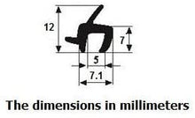 Load image into Gallery viewer, Rubber Windshield and Window Seal Strip for Cars - Universal Front Windshield Molding Trim, Weather Seal, Seal Stripping