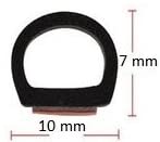 Load image into Gallery viewer, MM Seals A175 MM Seals A175 D-Shape Weather Stripping Door Seal Hollow Black
