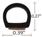 Load image into Gallery viewer, MM Seals A175 MM Seals A175 D-Shape Weather Stripping Door Seal Hollow Black
