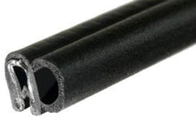 Load image into Gallery viewer, M M SEALS A110 Small Door Rubber Seal Horizontal Bulb Extrusion 0.13" Bulb Height x 0.11" Grip Range x 0.44 U Height