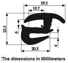 Load image into Gallery viewer, Window Rubber Seal for Windows, Windshield and Fixed Glass for Classic Cars.