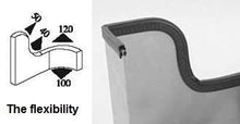 Load image into Gallery viewer, Brown Door Rubber Seal Horizontal Bulb 0.62" Bulb Height x 0.039"-0.137" Grip Range x 0.53 U Height