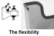 Load image into Gallery viewer, Edge Trim Black Large, Fits Edge 1/5 Inch thickness (6.35 mm), Leg Length 0.65 inch (16.5mm)