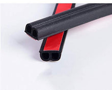 Load image into Gallery viewer, M M SEALS Small Bulb B-Shape Weather Stripping with self Adhesive Height 0.23 inch (6mm) x 0.47 inch (12mm) Width