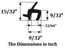 Load image into Gallery viewer, Rubber Windshield and Window Seal Strip for Cars - Universal Front Windshield Molding Trim, Weather Seal, Seal Stripping