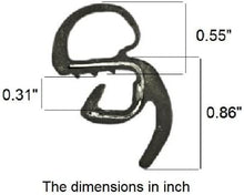 Load image into Gallery viewer, Car Door Rubber Seal Universal weatherstripping soundproofing (11 Foot or 3.4 Meter)