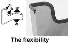 Load image into Gallery viewer, Light Gray Edge Trim Large Size | U Height: 21/32", Grip Range: 3/64" - 5/32" | for Door, Window, Metal Edges, Caravan, Trailer and car Doors