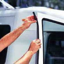 Load image into Gallery viewer, Door Weather Strip – Rubber Seal with 35/64" Bulb Diameter, Fits 0.039"–9/64" Edge, 5/32" U Height for Car Doors and Windows