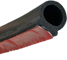 Load image into Gallery viewer, M M SEALS Big D Shape Weather Stripping | 0.66" Height, fit Gaps 0.35"-0.51" (9-13 mm) - 0.47" Width (12 mm) | Self Adhesive Rubber Seal