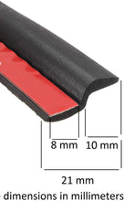 Load image into Gallery viewer, Z Shape Rubber Seal for Door & Window