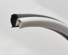 Load image into Gallery viewer, Gray Door Rubber Seal Horizontal Bulb 0.62" Bulb Height x 0.039"-0.137" Grip Range x 0.53 U Height