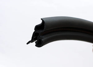 Vertical Bulb Trim Seal with Internal Flange | Bulb Diameter: 0.5" Grip Range 1/32" to 1/4" | Trunk, Boot, lid, Hood, Hatch Rubber