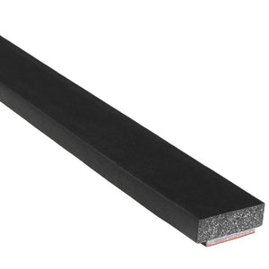 M M SEALS Solid Rectangle Sponge Rubber | 0.255" Height (6.5mm), Fits Gap 0.2"-0.25" (5-6mm), 0.59" Width (15mm)  | Foam Rubber Seal With High Strength Self Adhesive - Ideal Door and Window Weather Stripping - Garage Doors, Cars, Boats