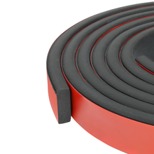 Load image into Gallery viewer, Solid Rubber Roll - Heavy-Duty Neoprene Rubber Sheet, EPDM Rubber Strip for Gaskets, Sealing, Flooring, Anti-Vibration
