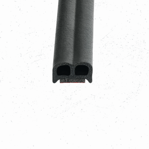 M M SEALS Small Bulb B-Shape Weather Stripping with self Adhesive Height 0.23 inch (6mm) x 0.47 inch (12mm) Width