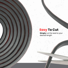 Load image into Gallery viewer, Solid Rubber Roll - Heavy-Duty Neoprene Rubber Sheet, EPDM Rubber Strip for Gaskets, Sealing, Flooring, Anti-Vibration
