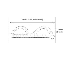 画像をギャラリービューアに読み込む, B型スポンジゴムシール 小サイズ - 高さ0.2インチ（5mm） - 幅0.47インチ（12mm）
